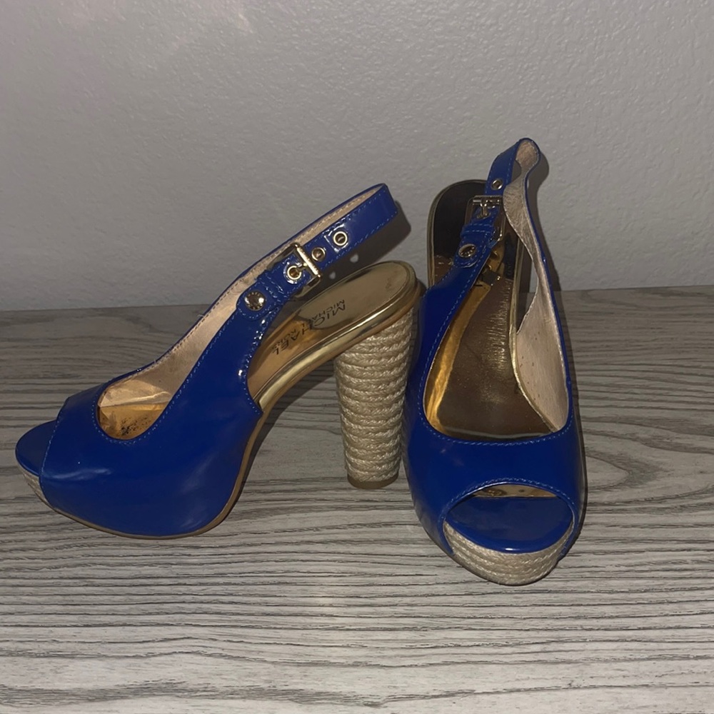 Michael Kors platform sling backs.